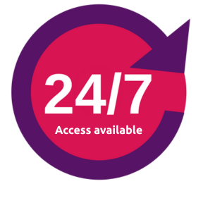 24 hour access is available